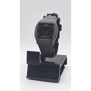 Casio W201-1BV Digital Chronograph Watch Resin Band Alarm 10 Year Battery